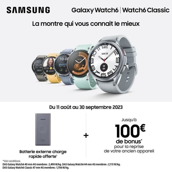 SAMSUNG Galaxy Watch6 Classic 43mm Svart 4G