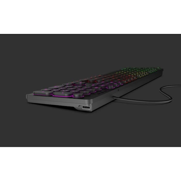 RGB trådbundet tangentbord - MOBILITY LAB - ML306858 - AZERTY - Runda tangenter - Svart