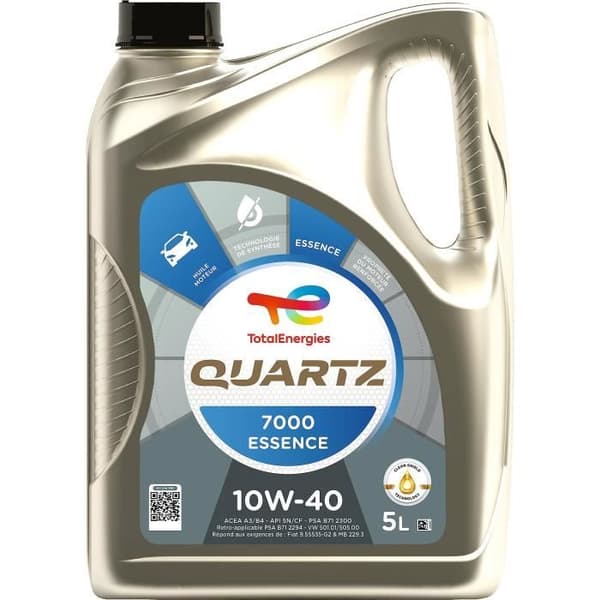 TOTAL MOTOROLJA 5L QUARTZ 7000 BENSIN 10W40