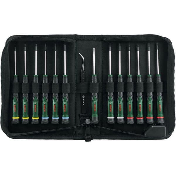 BOSCH 15-delad precisionsskruvmejselsats