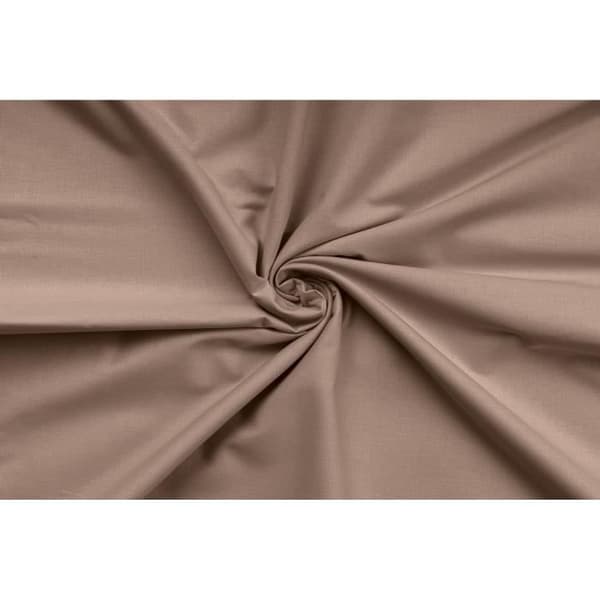 Bäddset - 1 påslakan 220 x 240 cm + 2 örngott 60 x 60 cm - 100% förstärkt bomull - Brun