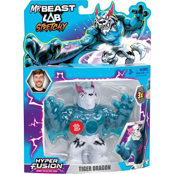 Elastisk figur - MRBEAST LAB - Goo Jit Zu - Tigerdrake - 11 cm