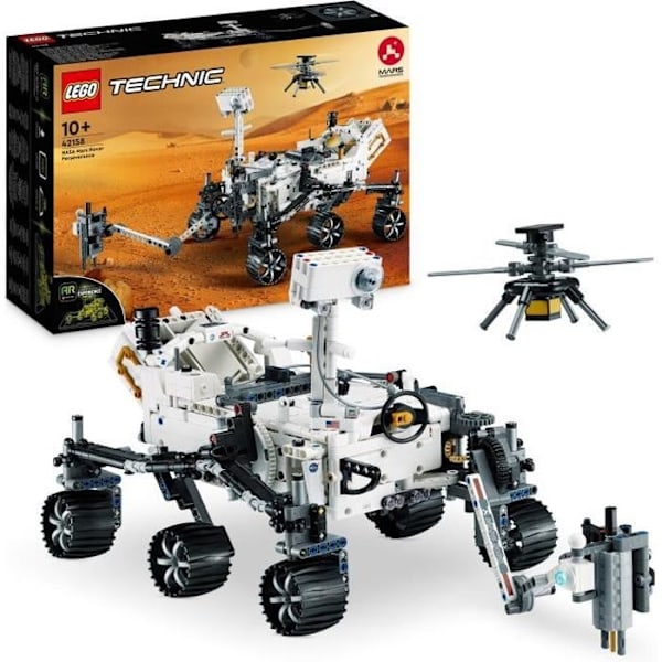 Lego Technic 42158 NASA Mars Rover Perseverance, Discovery Toy of Space, With AR App