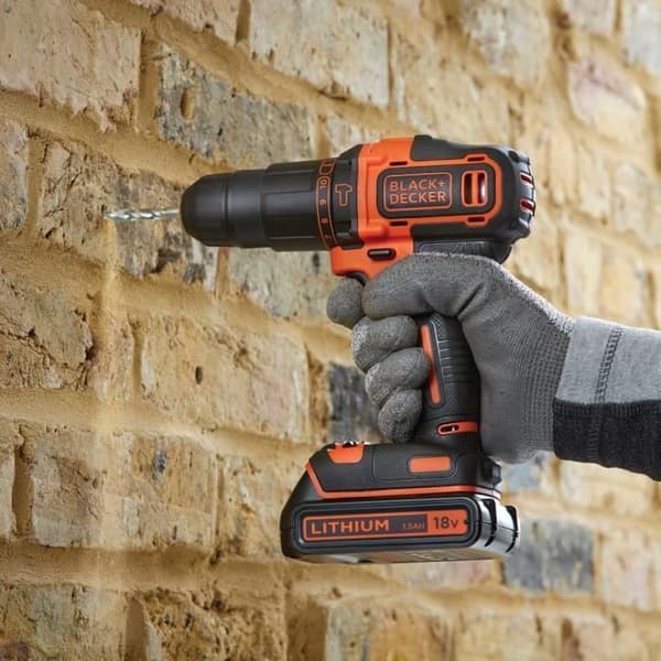 Sladdlös borrhammare - BLACK & DECKER - BDCHD18S32-QW - 18 V - 1 batteri 1,5 Ah