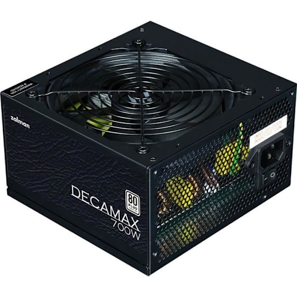 PC Strömförsörjning - ZALMAN - DecaMax 700W - 80Plus - Icke-modulär - 120 mm fläkt - Svart