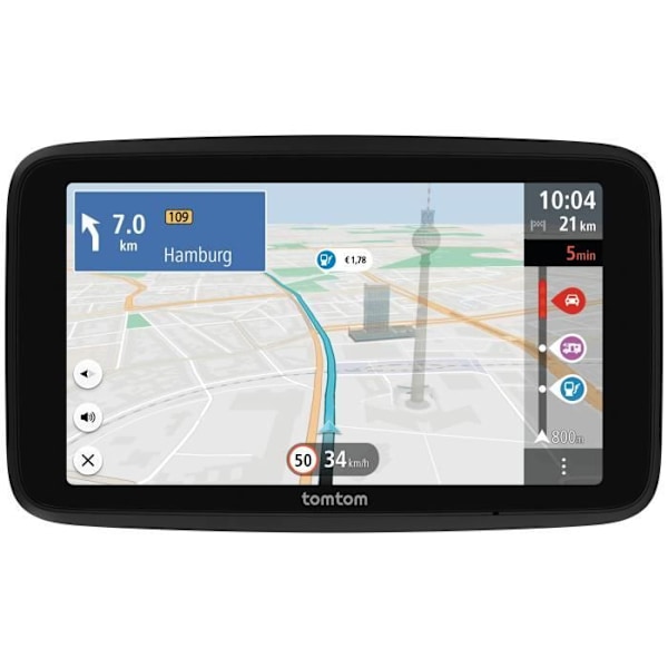GPS - TOMTOM - GO Camper Tour - Andra generationen - För husbilar och husvagnar - 6 tums skärm Svart