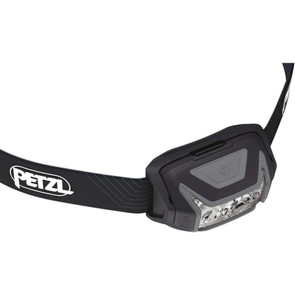 Pannlampa - PETZL - ACTIK - Löpning / Trekking - 450 lumen - 3 AAA/LR03-batterier ingår - Grå