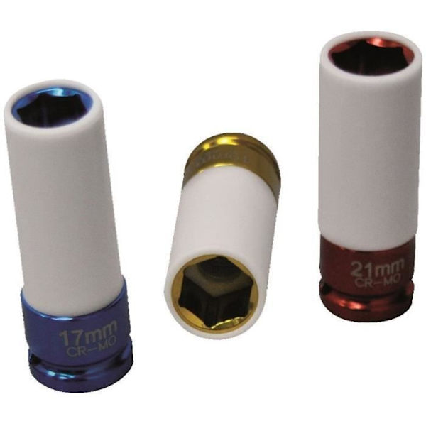 3 1/2" Krafthylsor - PRECISIONSSTÅL - 17-19-21 mm