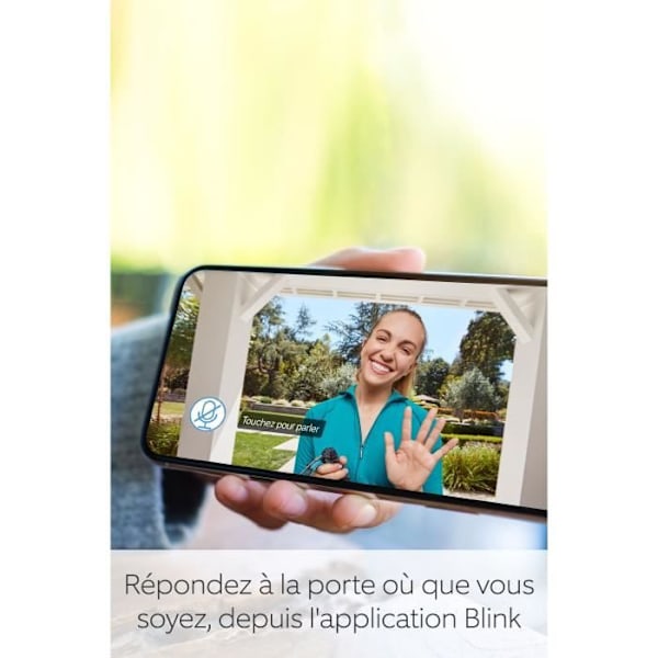 Intercom med synkroniseringsmodul 2 - BLINK HOME SÄKERHET - Svart