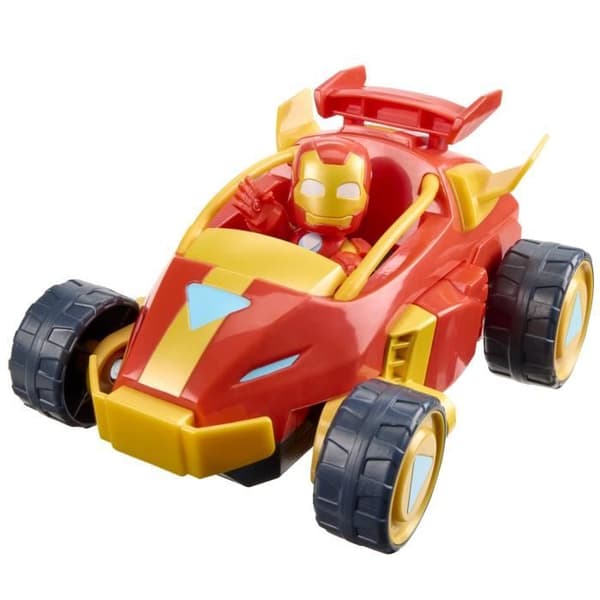 Iron Man Mecha-rustning och 2-i-1-fordon, Marvel Iron Man och hans fantastiska vänner, från 3 år