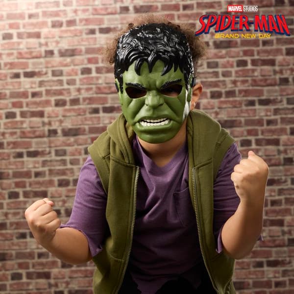 Hulk-mask, superhjältedräkt för barn, Marvel Spider-Man Brand New Day, åldrar 5+