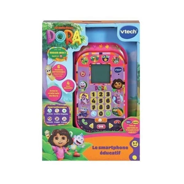 VTECH - DORA - DEN UTBILDNINGSBARA SMARTPHONEEN - Flerfärgad