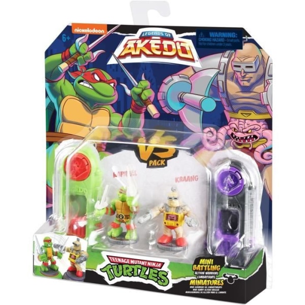 Raphael vs Rocksteady Figures - Akedo - Moose Toys