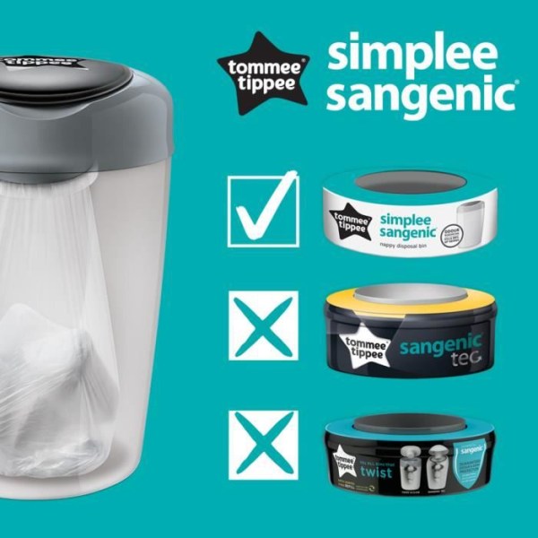 TOMMEE TIPPEE SINGLE Påfyller Multipack x6 Sangenic