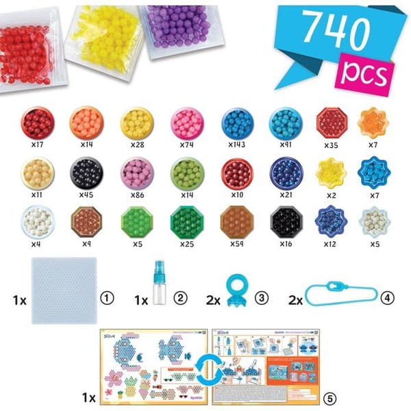 Stygnpaketet - AQUABEADS - 700 pärlor - Från 4 år