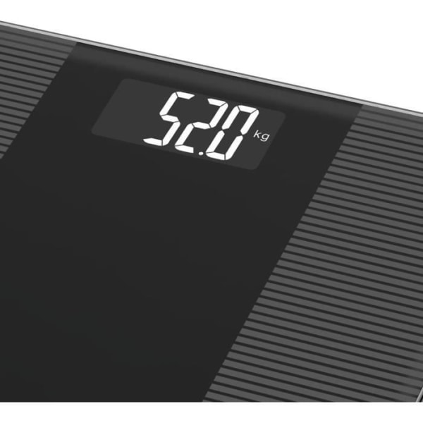 LITTLE BALANCE Slim Wave LCD Personal Scale - 180 kg / 100 g - Blank svart
