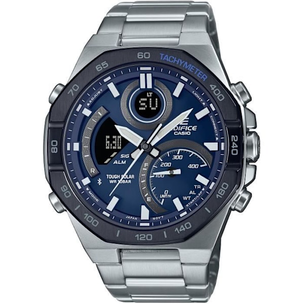 Klocka - CASIO - ECB-950DB-2AEF - 51,2 mm - Bluetooth - Solar - Vattentät 10 barer