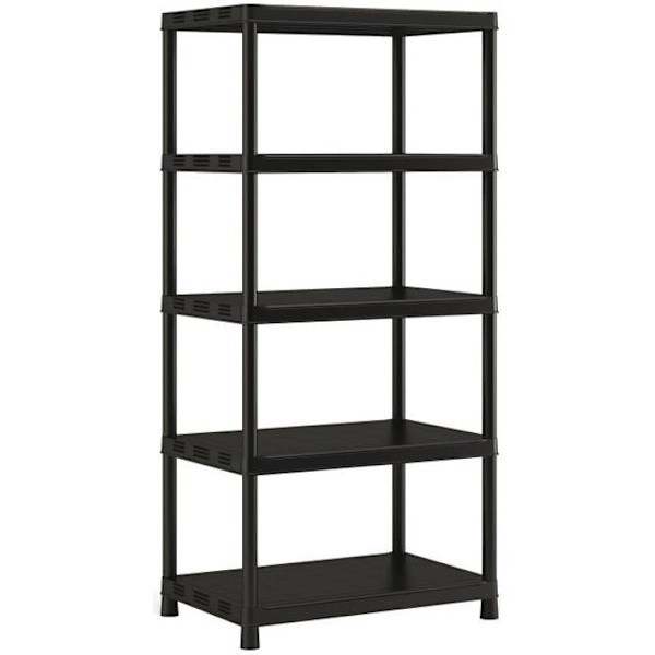 KIS Plus XL / 5 Förvaringshylla - 90 x 60 x 187 cm - Svart