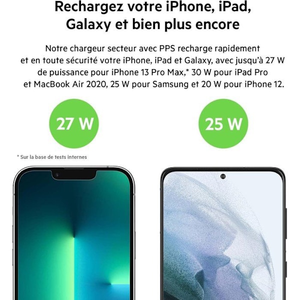 Väggladdare - BELKIN - USB-C - 30W - Vit