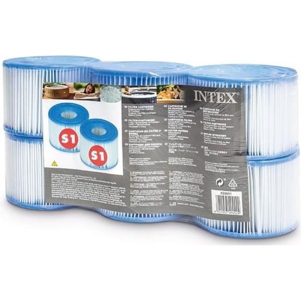 INTEX-kassetter 29011 - Set med 6 - För rent spa