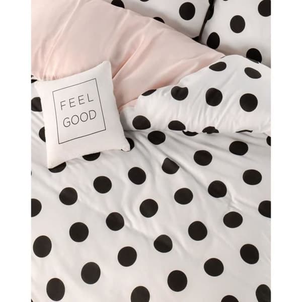 Bäddset - 1 påslakan 220 x 240 cm + 2 örngott 60 x 60 cm - 65% bomull, 35% polyester - Vit