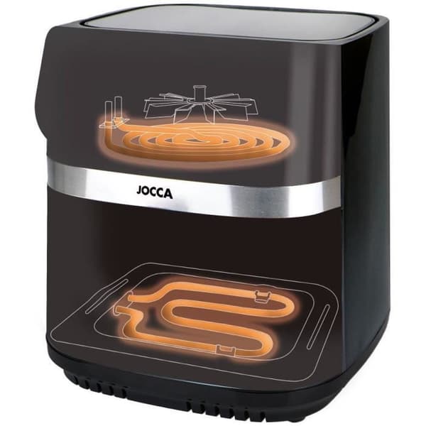 Airfryer - JOCCA - 2352 - 9L - 2 värmeelement - 30,5x38,5x35 cm