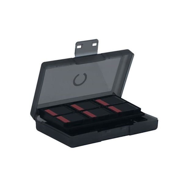 Skydds- och transportfodral - KONIX - För Nintendo Switch 2 spelkassetter - Stötsäker - 24 förvaringsfack - Svart