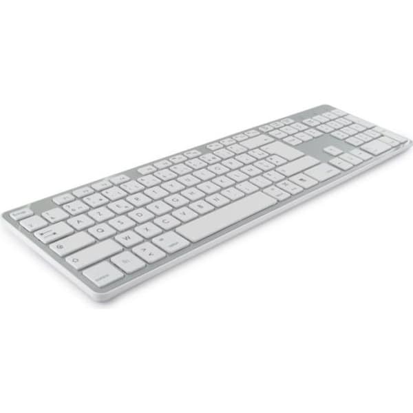 Mobility Lab trådlöst touch-tangentbord för Mac ML300900 AZERTY, Bluetooth + USB-dongel Vit