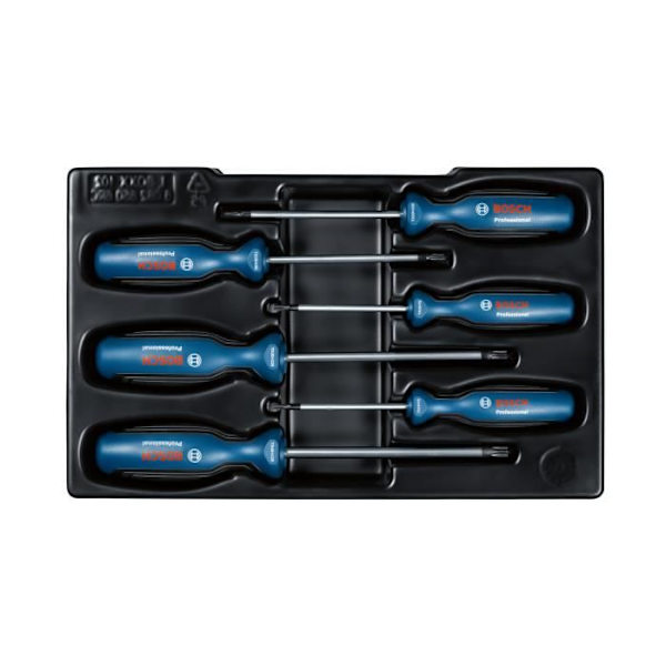 Set med 6 Torx-skruvmejslar