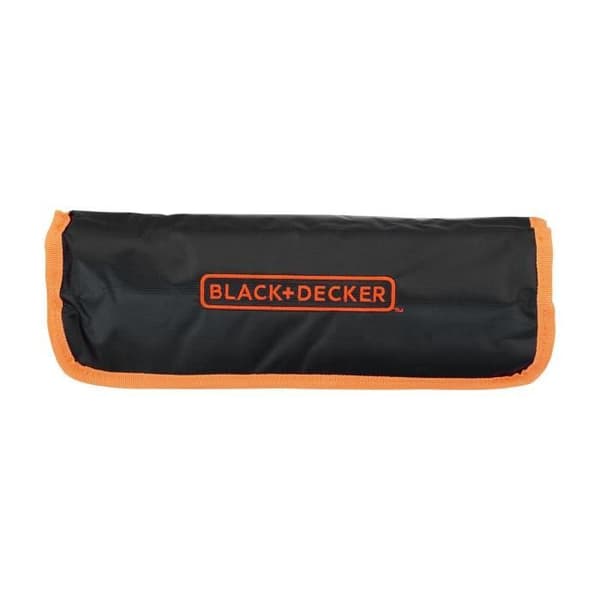 BLACK & DECKER Upprullningsväska med 76 tillbehör för bilmekanik