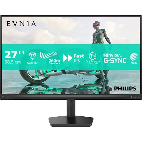 PC-spelskärm - PHILIPS - 27'' - QHD - 260Hz OC (240Hz native) - Snabb IPS-panel - 0.5ms - 27M2N3500PF/00