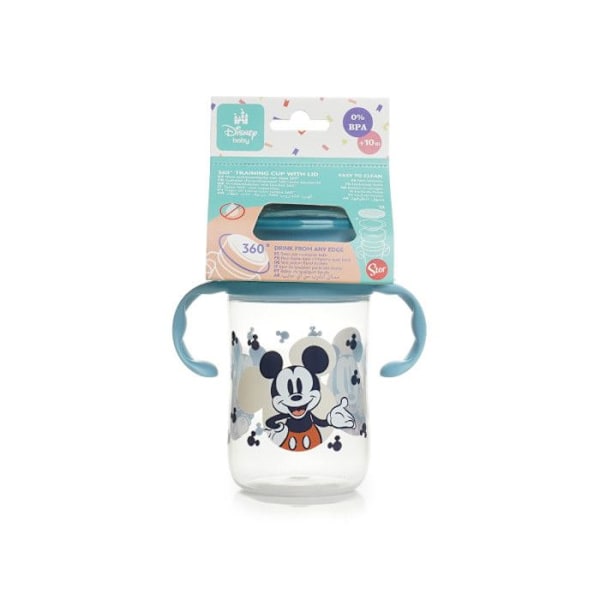360 GRADERS LÄRBÅG - 360 träningskopp med lock MICKEY