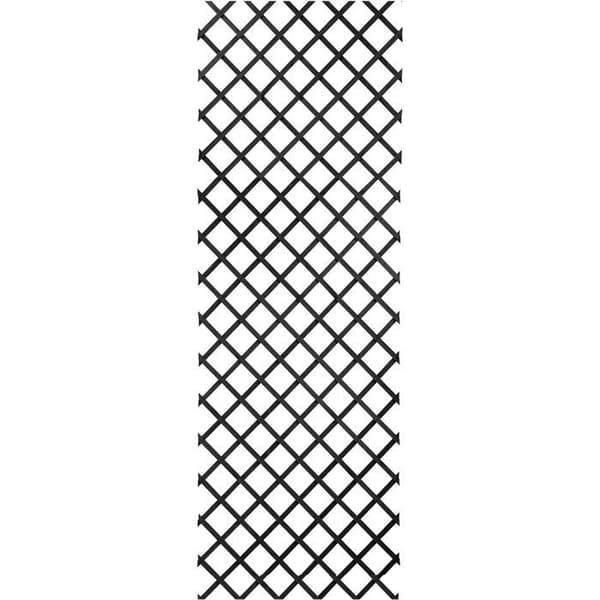 Expanderbart spaljé - NATURE - Trä - 150 x 50 cm - Antracit - Med monteringskit