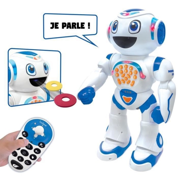 POWERMAN STAR - Interaktiv robot för att leka och lära med gestkontroll och fjärrkontroll - LEXIBOOK