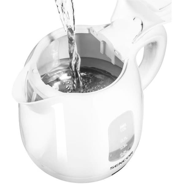 SENCOR SWK 1010WH vattenkokare 1 l 1100 W vit vit 190 × 177 × 165 mm