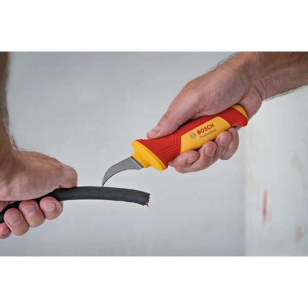 Avisoleringskniv - BOSCH - VDE - S2 stålblad - Isolerad upp till 1000 volt - Ergonomisk