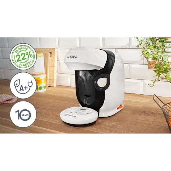 Multidrink kaffemaskin - BOSCH - TASSIMO - T11 Style vit - 1400 W