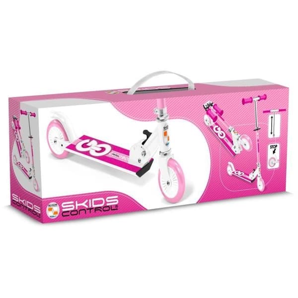 Hopfällbar skoter - STAMP - SKIDS CONTROL - Rosa