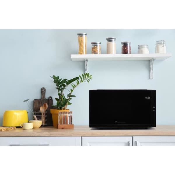 Mikrovågsugn - CONTINENTAL EDISON - CEMO23B - Svart - 1280 B - L48 x H29,3 x D33,7 cm - 23 L