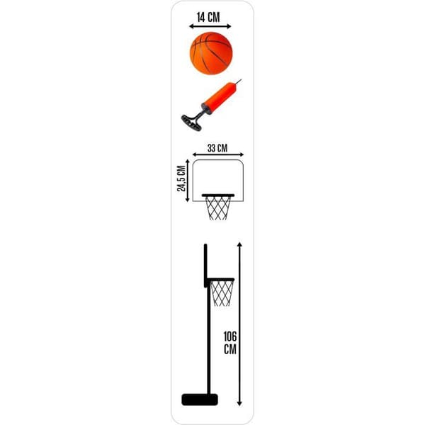 Barnbasketkorg - MARVEL - Spidey - Fristående 106 cm