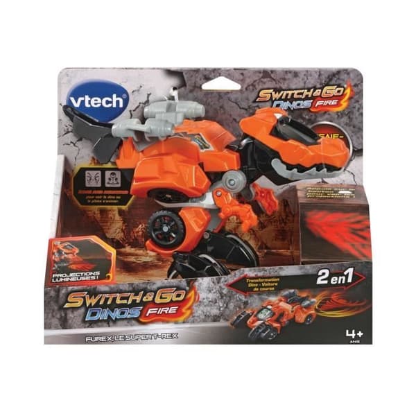 VTECH Switch & Go Dinos Fire - Furex, Super T -Rex