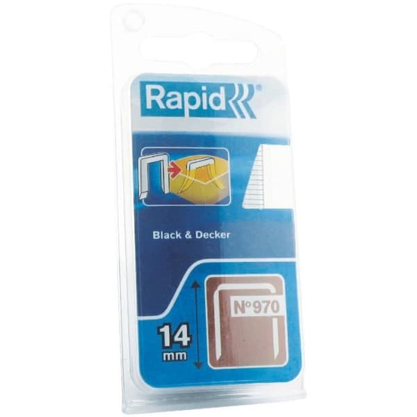 RAPID DP-häftklamrar galvaniserade - Platt tråd - N ° 970/14 mm