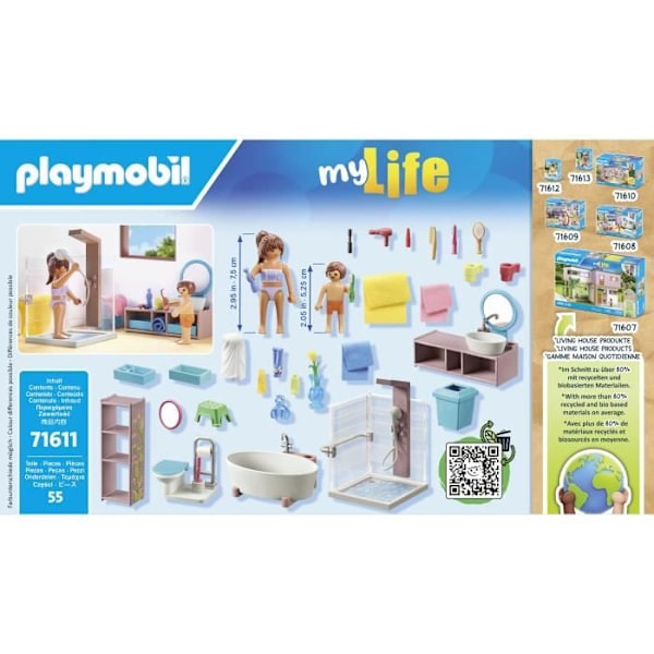 PLAYMOBIL - 71611 - Badrumsbadkar