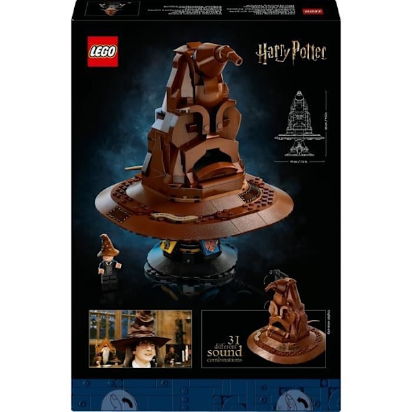 LEGO Harry Potter 76429 Sorteringshatten som pratar, presentidé, Hogwarts-tema