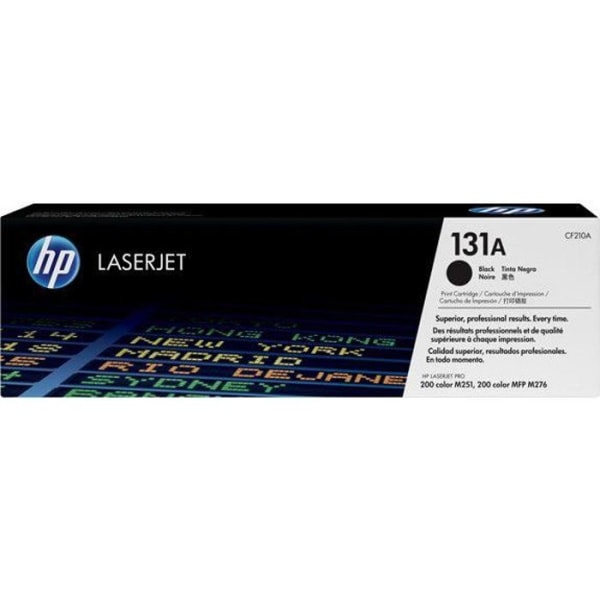 HP 131A svart original LaserJet tonerkassett (CF210A) för HP LaserJet Pro 200 Color M251 / M276