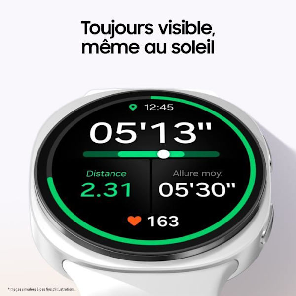 Samsung Galaxy Watch8 40mm grafitfärgad Bluetooth smartklocka