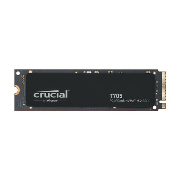 Intern spel-SSD - CRUCIAL - T705 SSD 4TB PCIe Gen5 NVMe M.2 (2024) - PCIe 3.0 och 4.0 bakåtkompatibilitet - CT4000T705SSD3