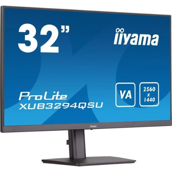 PC-skärm - IIYAMA - XUB3294QSU-B1 - 31,5 VA LED WQHD 2560 x 1440 - 4ms - 75Hz - HDMI DP