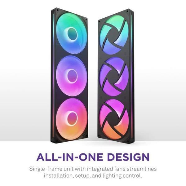 NZXT F420RGB Core Single Frame PC-fläkt (RF-U42HF-B1) - Ø 420 mm