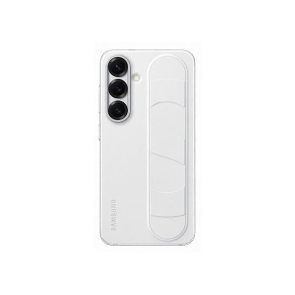 Skal - Samsung - Galaxy S25 - Vit - Stativfunktion - Integrerad rem
